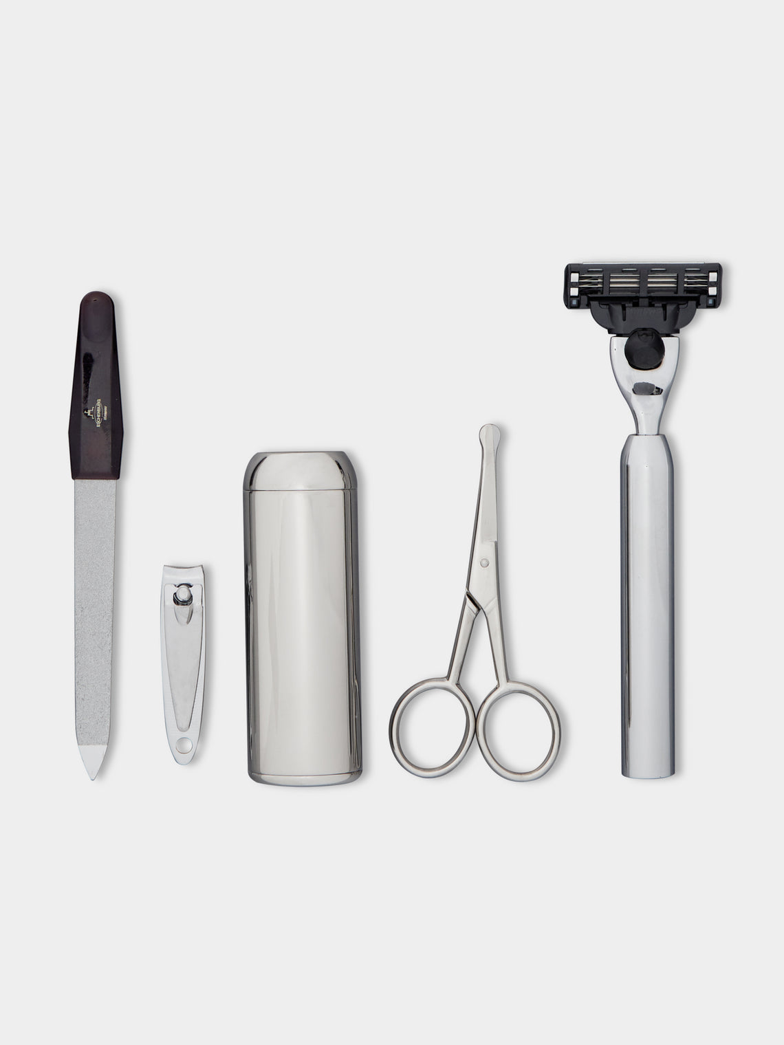 F. Hammann - Leather Travel Grooming Set -  - ABASK