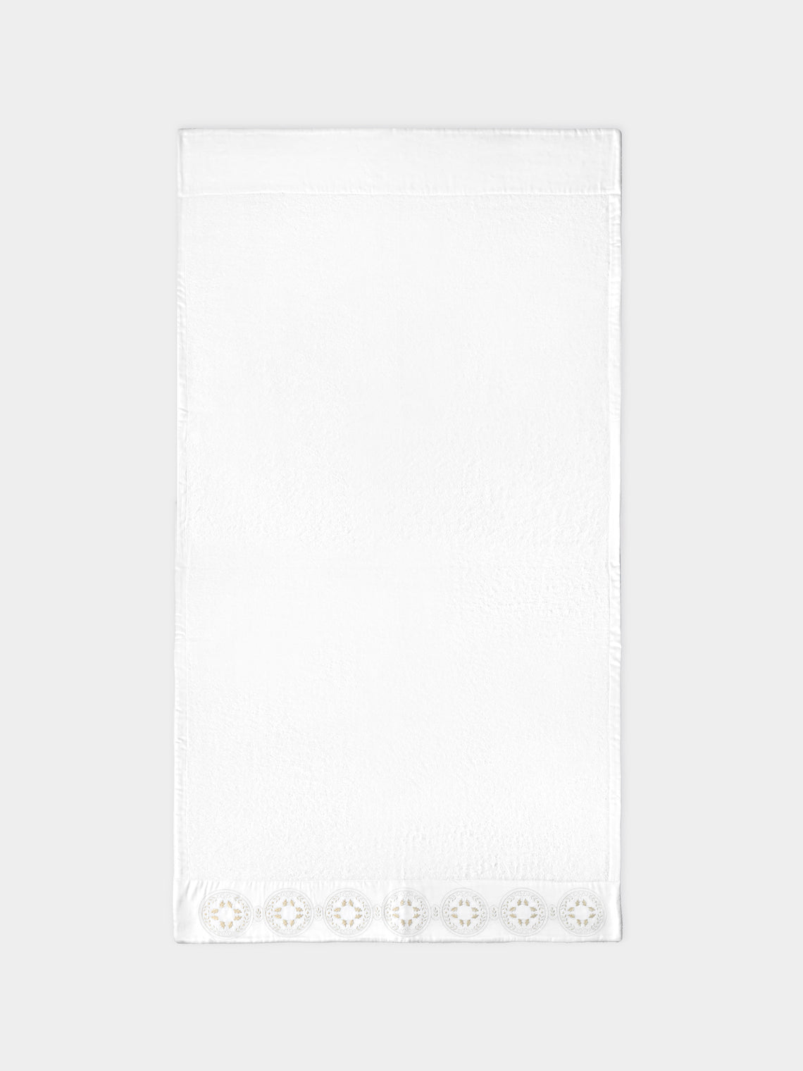 Loretta Caponi - Girandole Hand-Embroidered Bath Towel -  - ABASK - 