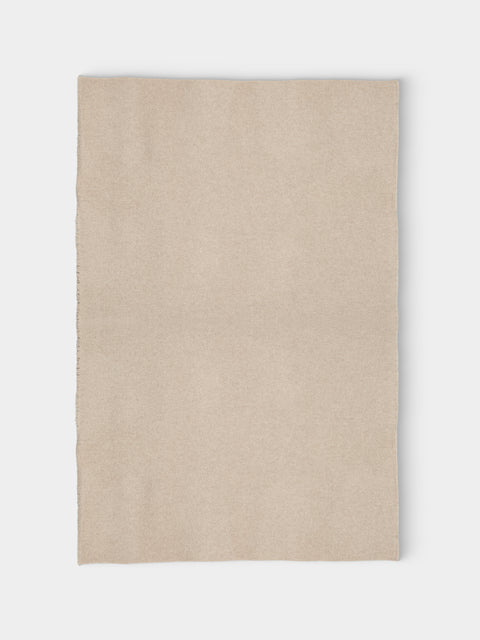 Alonpi - Regi Cashmere and Silk Blanket (82.5in/2.1m) - Beige - ABASK