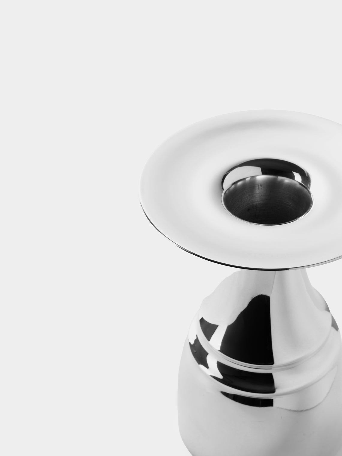 San Lorenzo - 1993 Afra and Tobia Scarpa Pure Silver Vase (5.5in/13.5cm) - Silver - ABASK