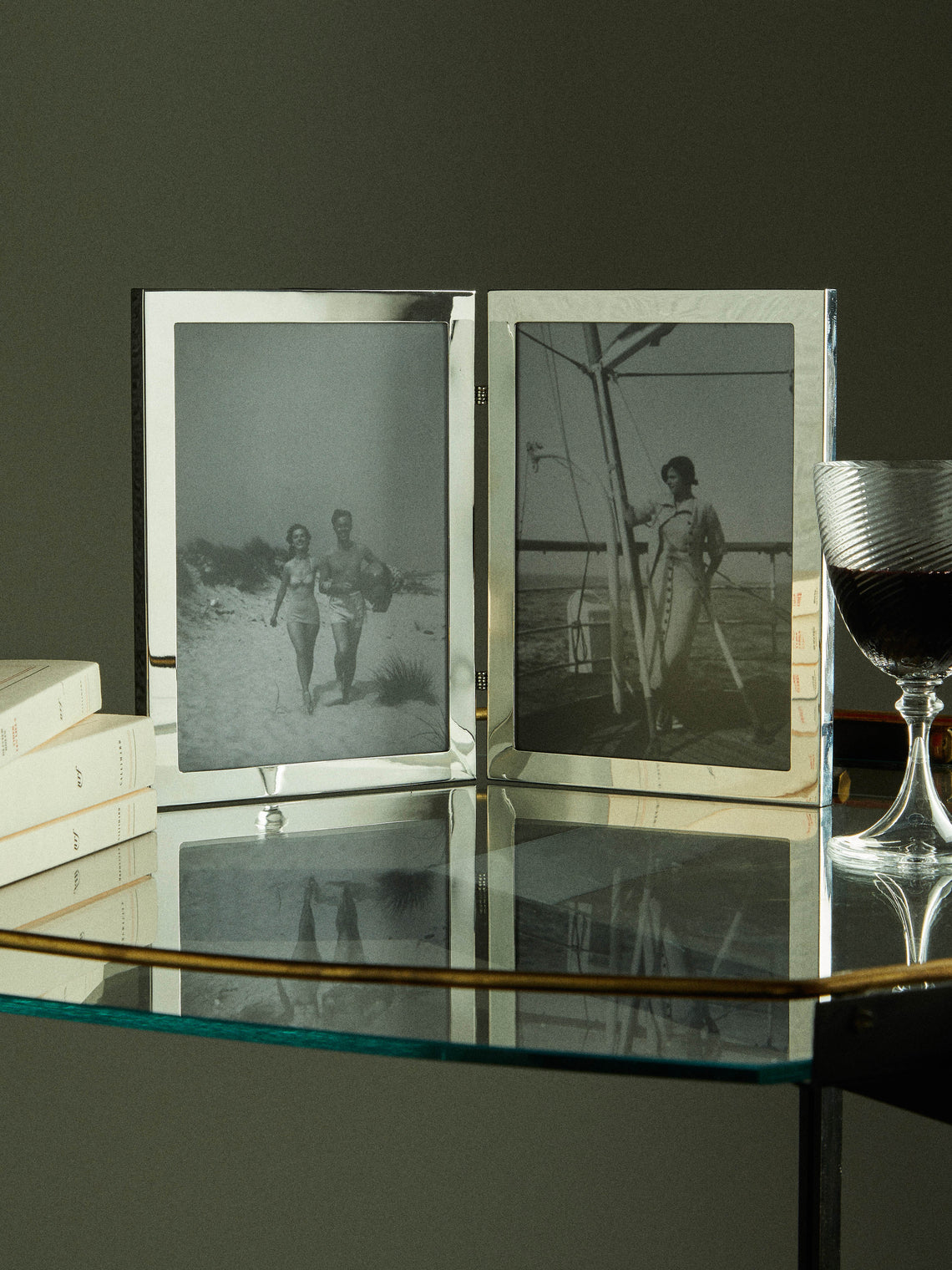 William & Son - Sterling Silver Double Photo Frame -  - ABASK