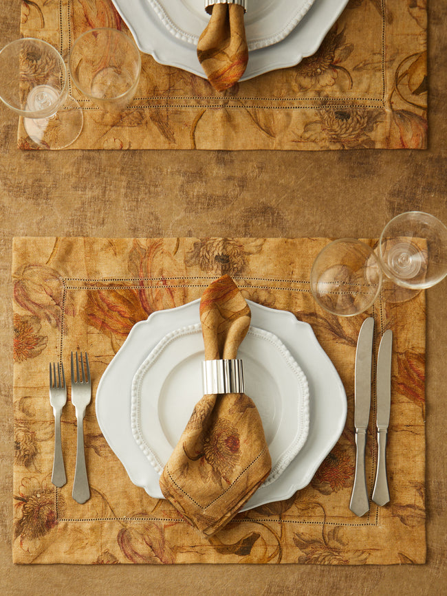 The House of Lyria - Otus Linen Placemats (Set of 4) -  - ABASK
