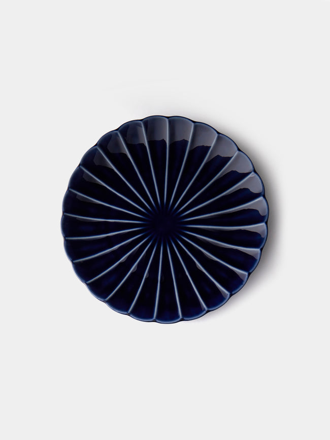Kaneko Kohyo - Giyaman Urushi Ceramic Salad/Dessert Plates (Set of 4) - Blue - ABASK - 