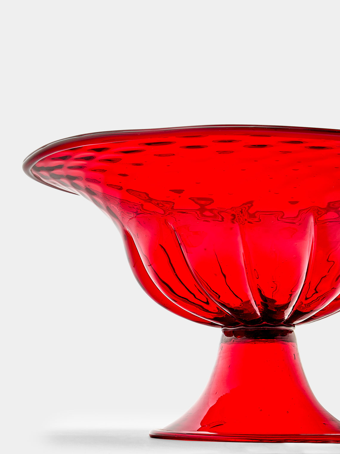 Antique and Vintage - 1930s Venini Murano Glass Bowl - Red - ABASK