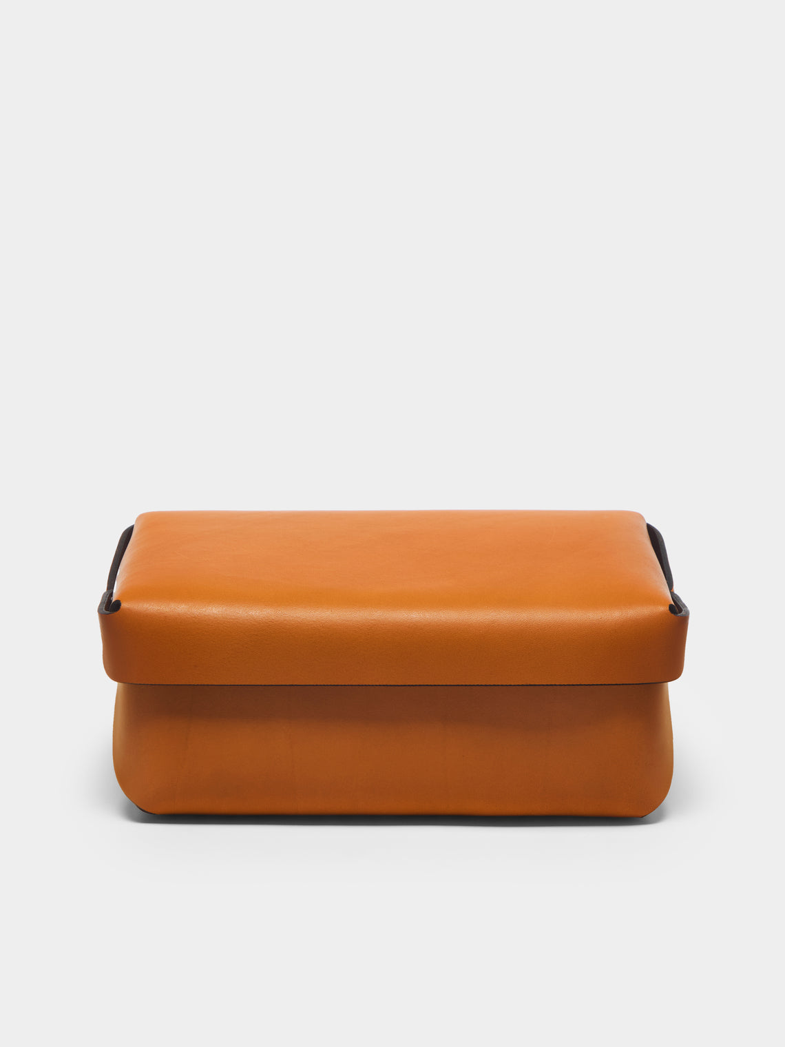 Oscar Maschera - Leather Small Rectangular Box with Lid -  - ABASK - 