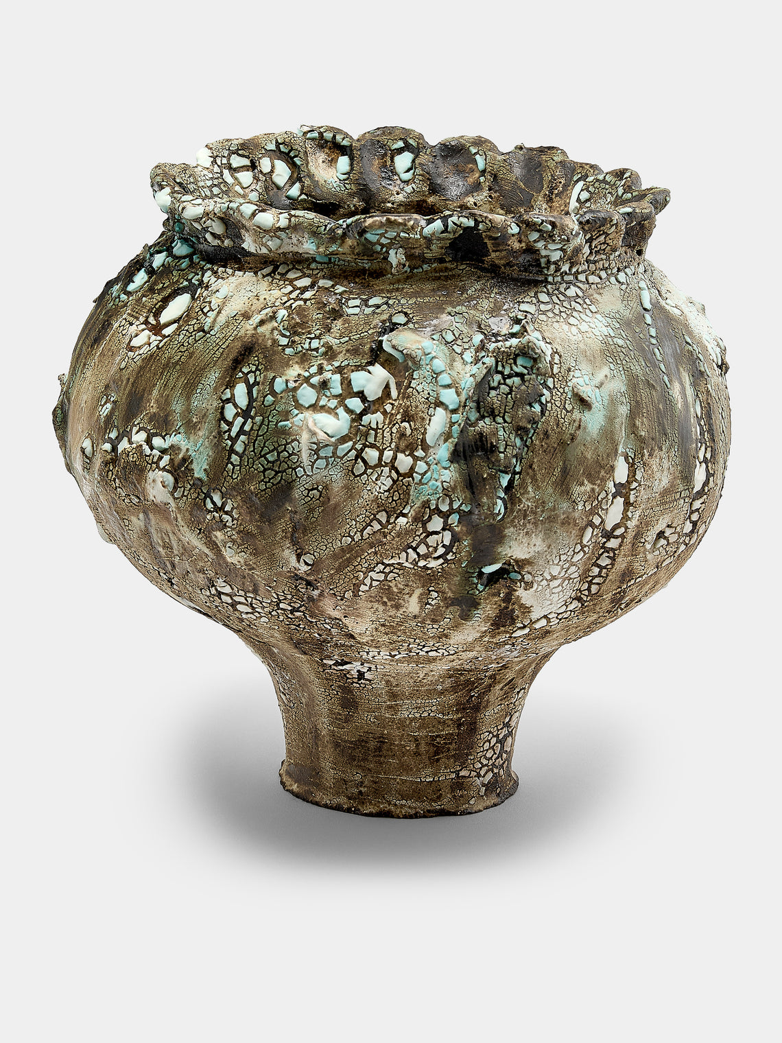 SWAY Ceramics - Poppy VI Stoneware Vase - Brown - ABASK - 