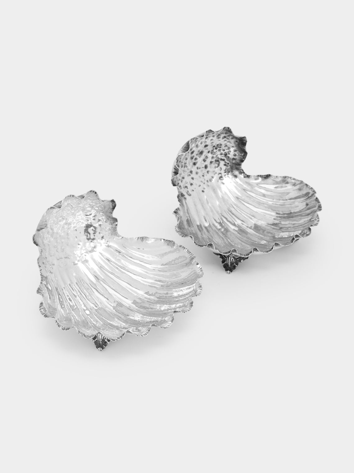 Antique and Vintage - 1940s Solid Silver Shell Dishes (Set of 2) -  - ABASK