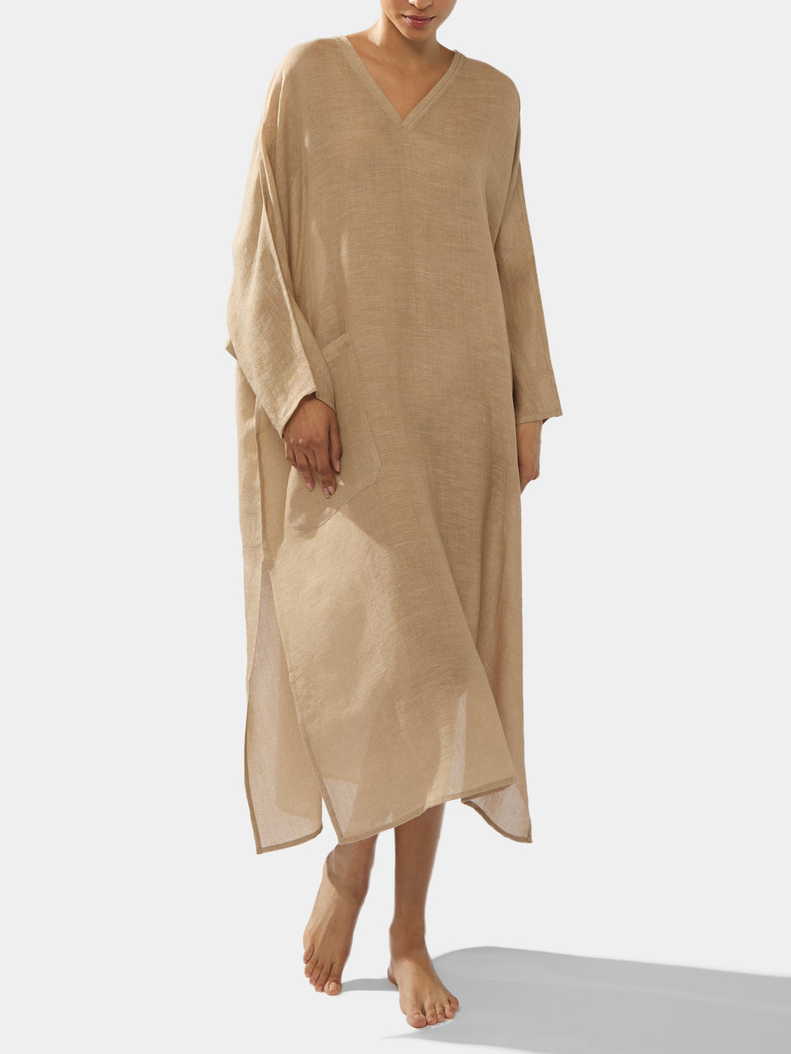Women's Cashmere and Linen Tunic Dress | Size: S