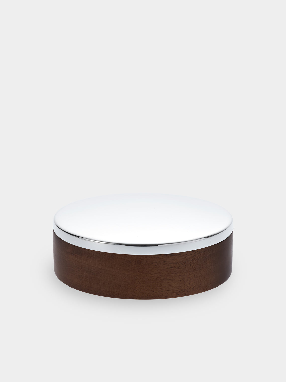 Christofle - Silver-Plated and Wood Round Box - Silver - ABASK - 