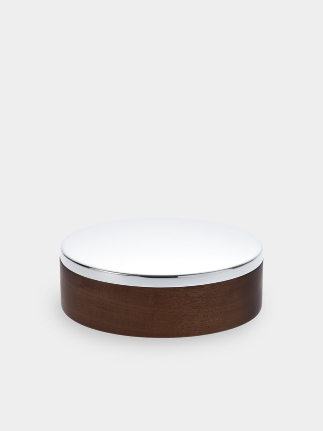 Christofle - Silver-Plated and Wood Round Box - Silver - ABASK - 