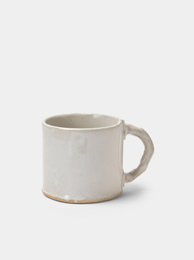 Estudio Vernís - Wood-Fired Stoneware Mugs (Set of 6) - White - ABASK - 