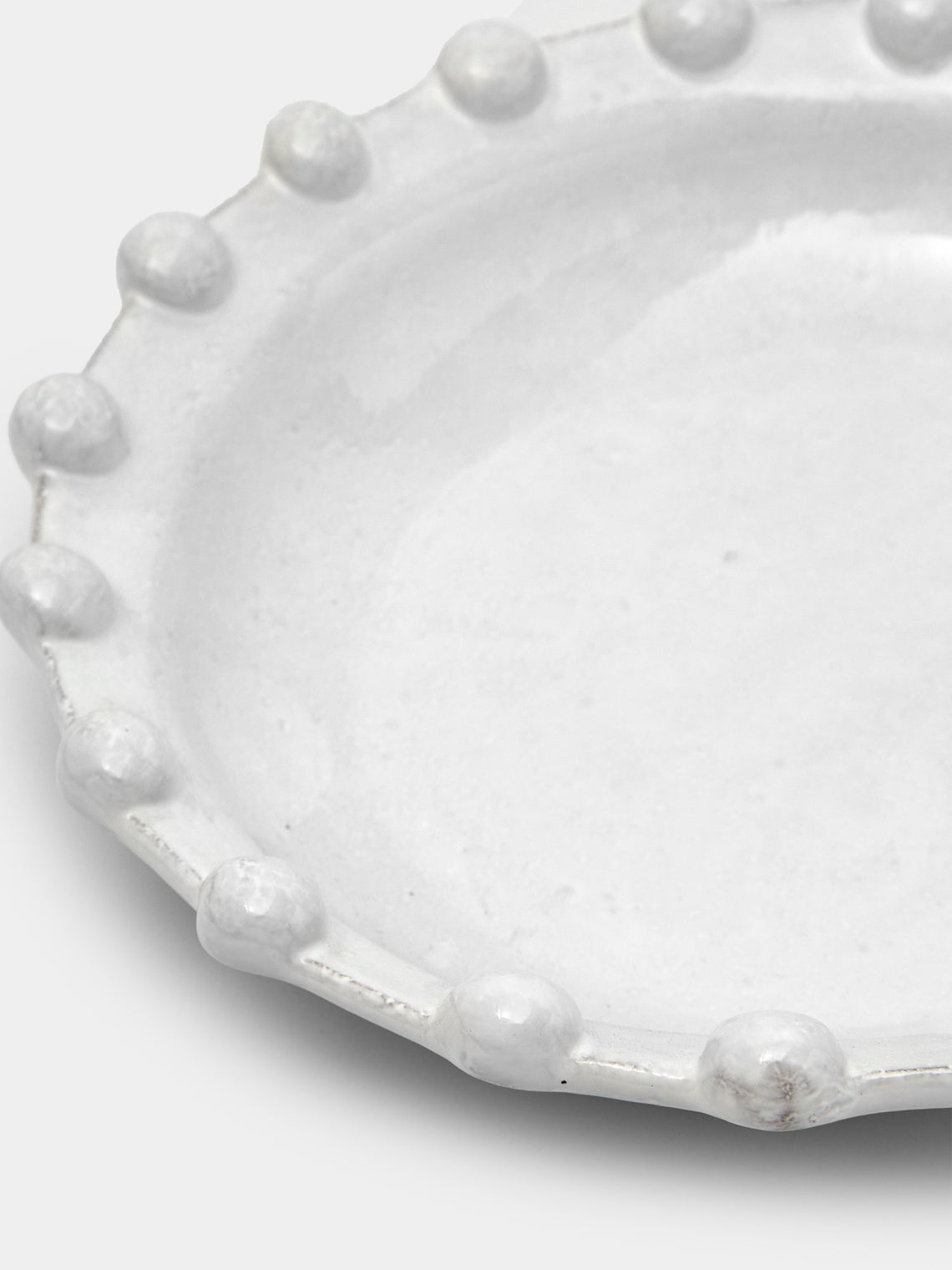 Astier de Villatte - Hand-Glazed Ceramic Medium Deep Platter - White - ABASK