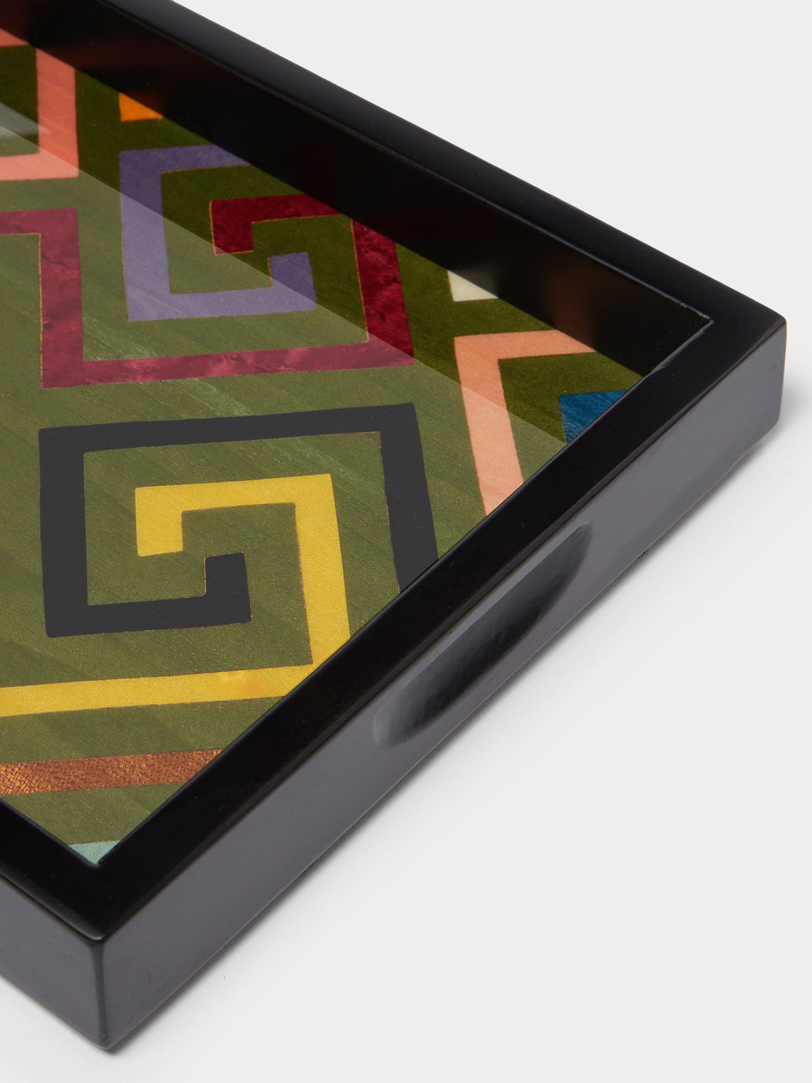 Biagio Barile - Labyrinth Wood Inlay Small Tray -  - ABASK