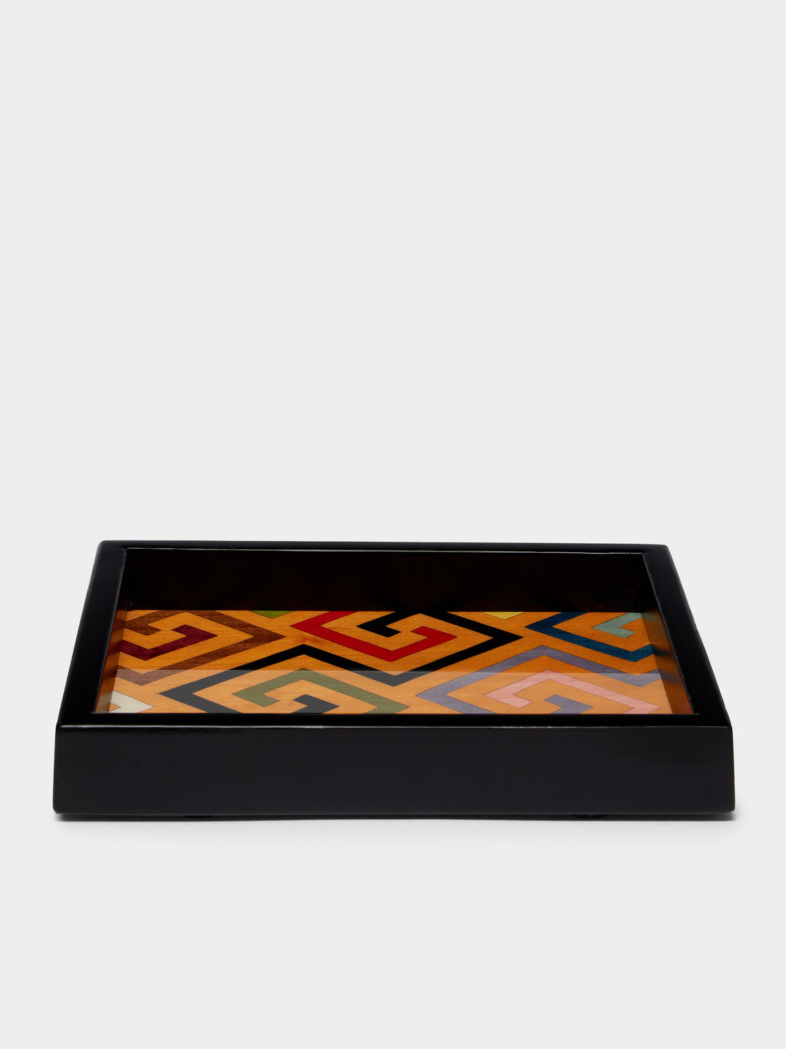 Biagio Barile - Labyrinth Wood Inlay Small Tray -  - ABASK