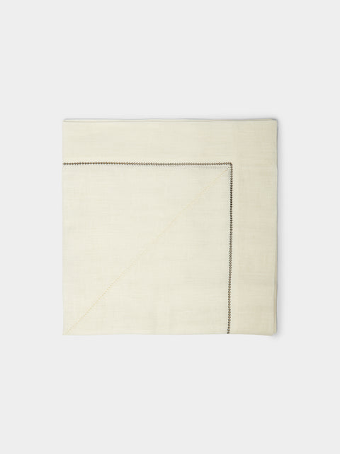 Peter Speliopoulos Projects - Hem-Stitch Linen Napkins (Set of 4) -  - ABASK - 