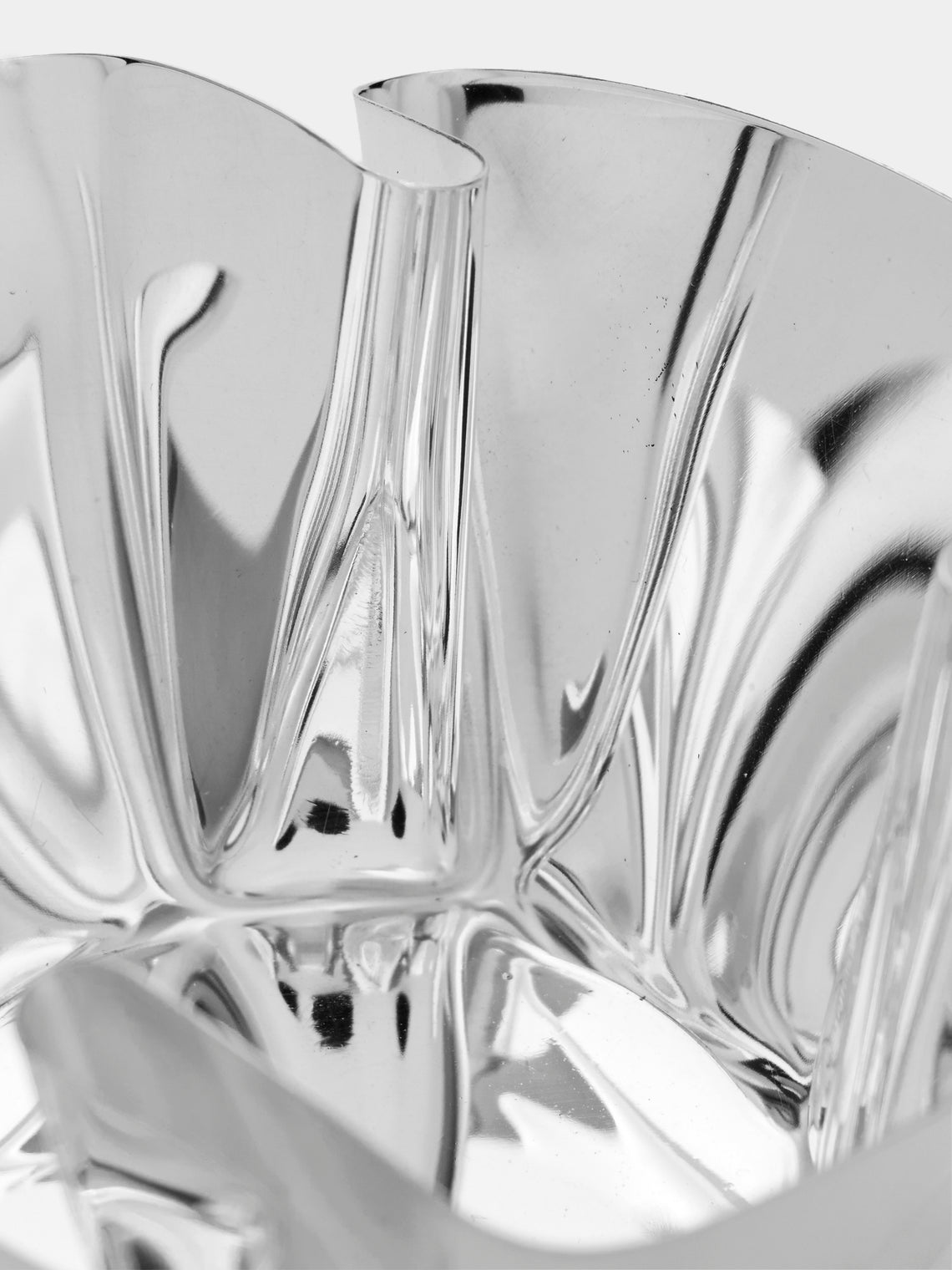 San Lorenzo - 1993 Afra and Tobia Scarpa Cartoccio Pure Silver Bowl (4in/10cm) - Silver - ABASK