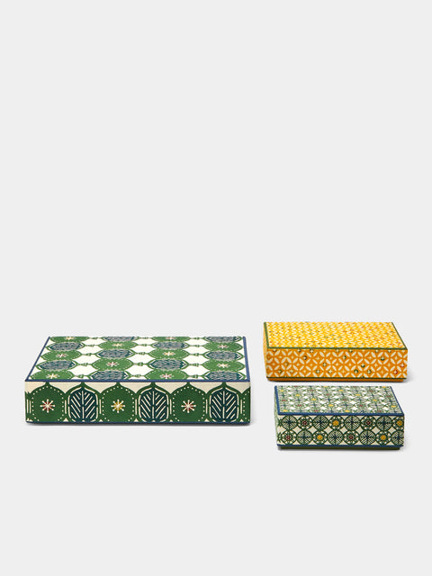 Keijusha - Washi Treasure Boxes (Set of 3) - Multiple - ABASK - 