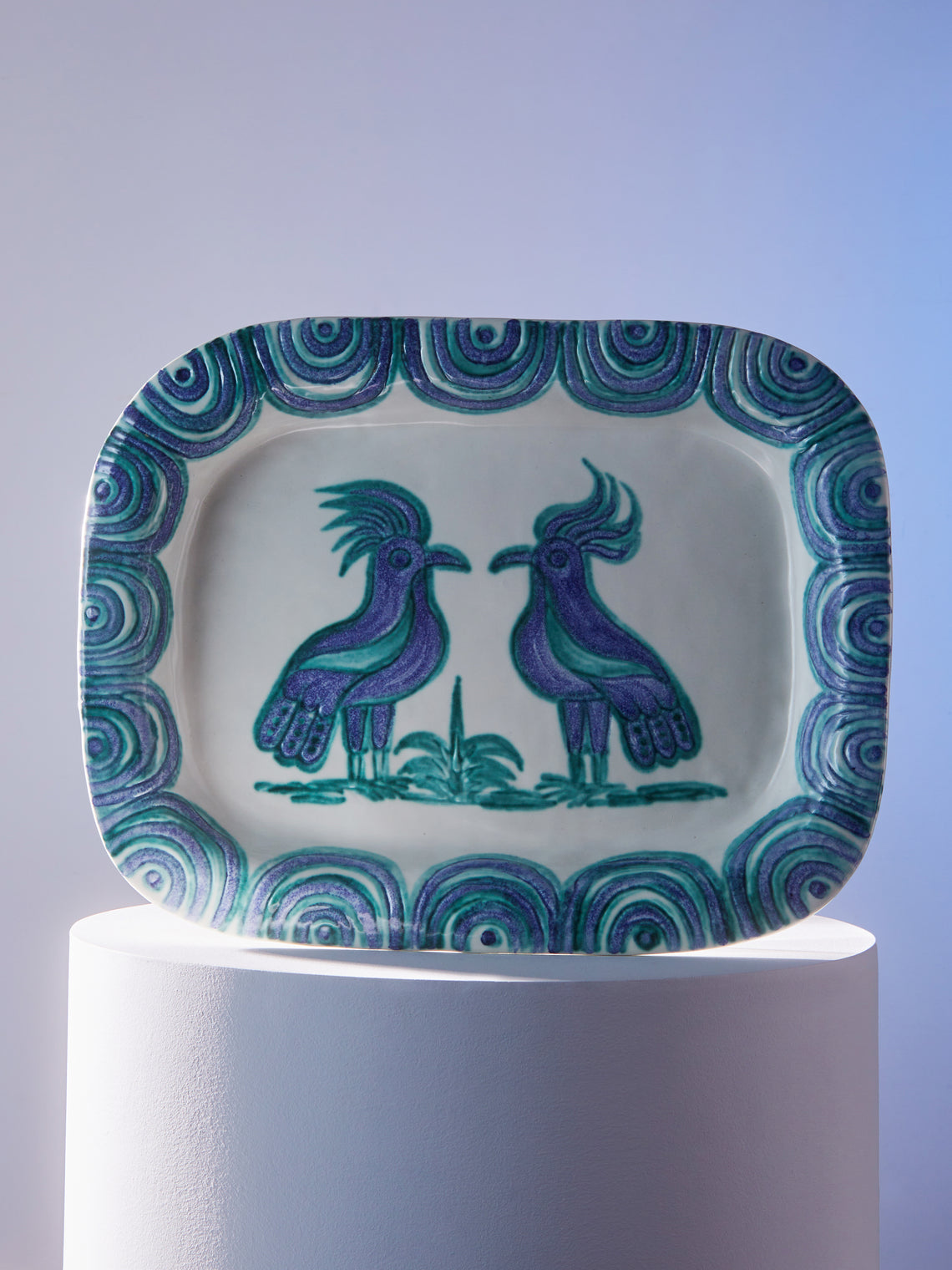 Antique and Vintage - 1950s Thun Ceramic Platter -  - ABASK