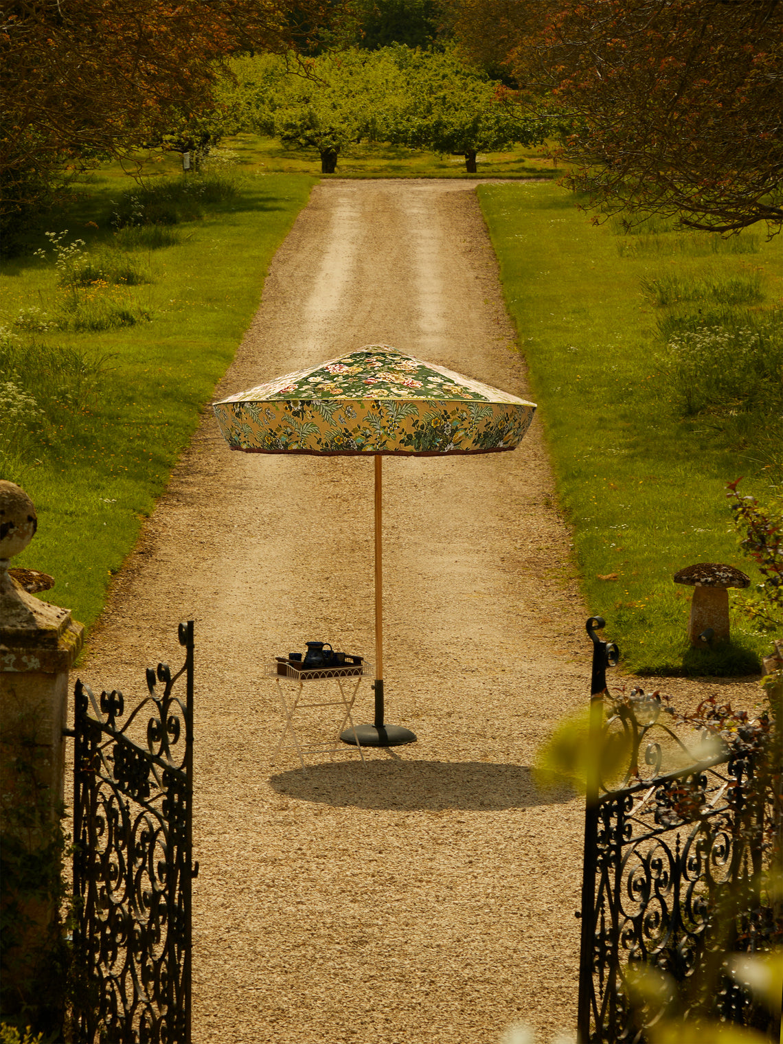 Sunbeam Jackie - Danu Vintage-Cotton Parasol - Green - ABASK