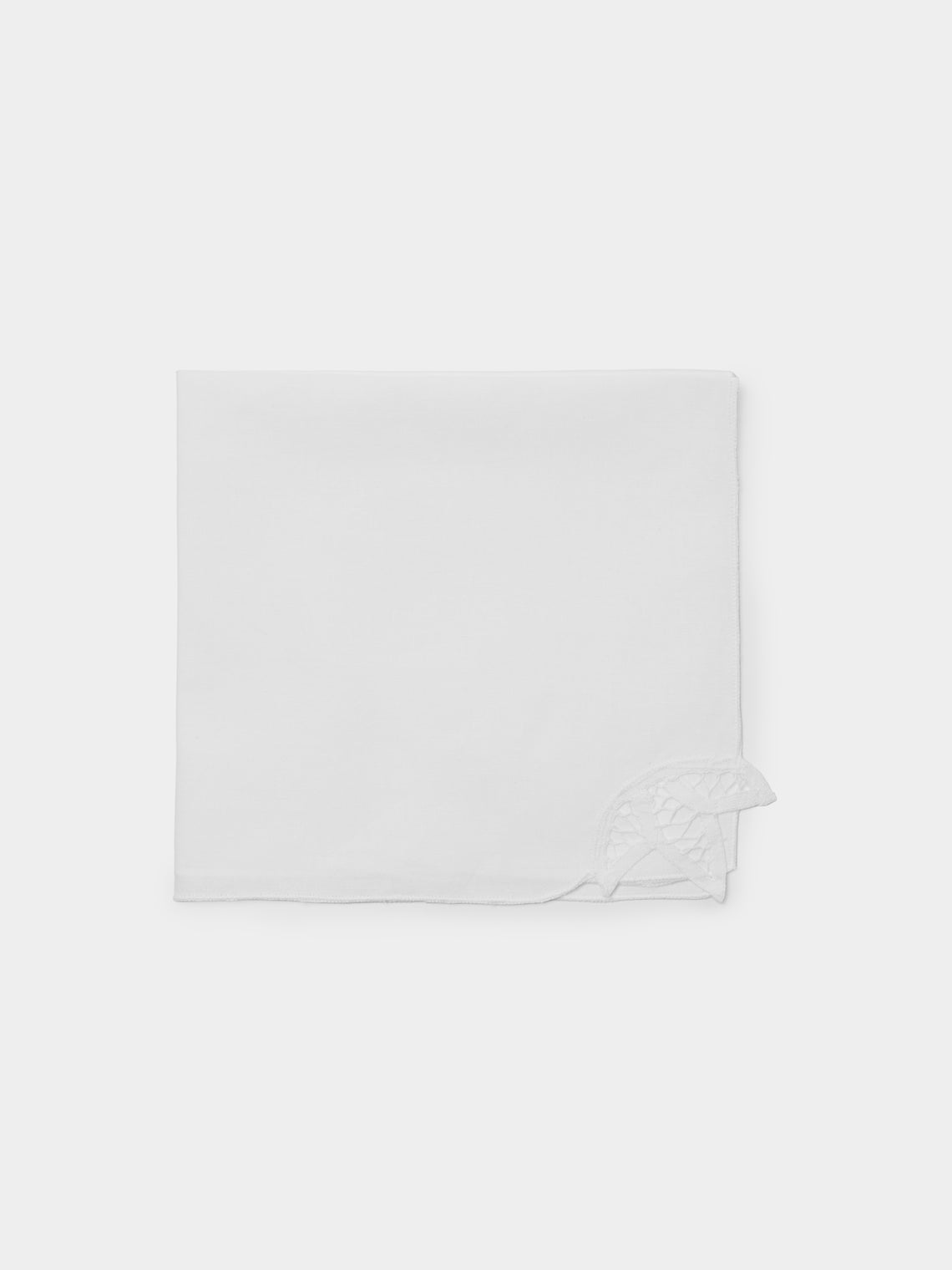 Rolande du Dreuilh Créations - Lacework Tablecloth with Napkins – 106.5in/2.7m (Set of 12) - White - ABASK