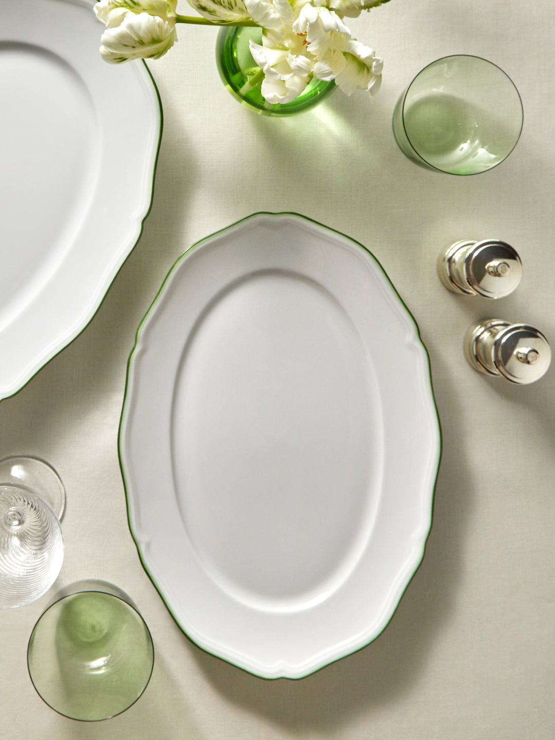 Raynaud - Touraine Hand-Painted Porcelain Serving Platter -  - ABASK