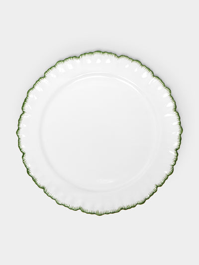 Atelier Soleil - Combed Edge Hand-Painted Ceramic Charger Plates (Set of 4) -  - ABASK - 