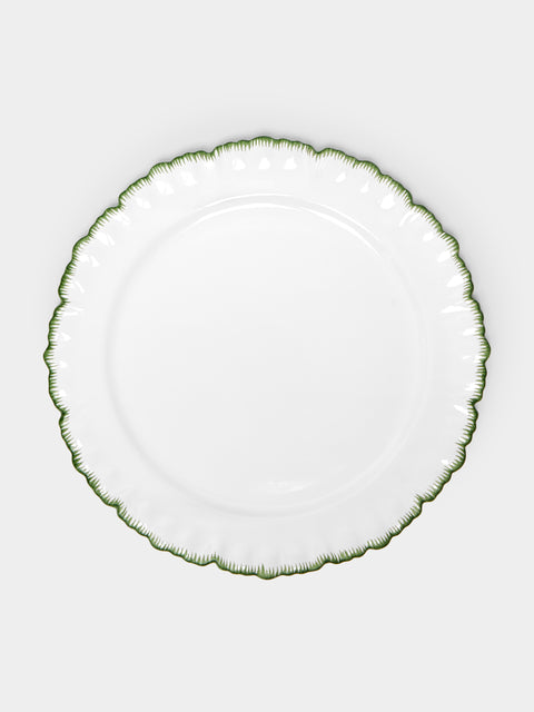 Atelier Soleil - Combed Edge Hand-Painted Ceramic Charger Plates (Set of 4) -  - ABASK - 
