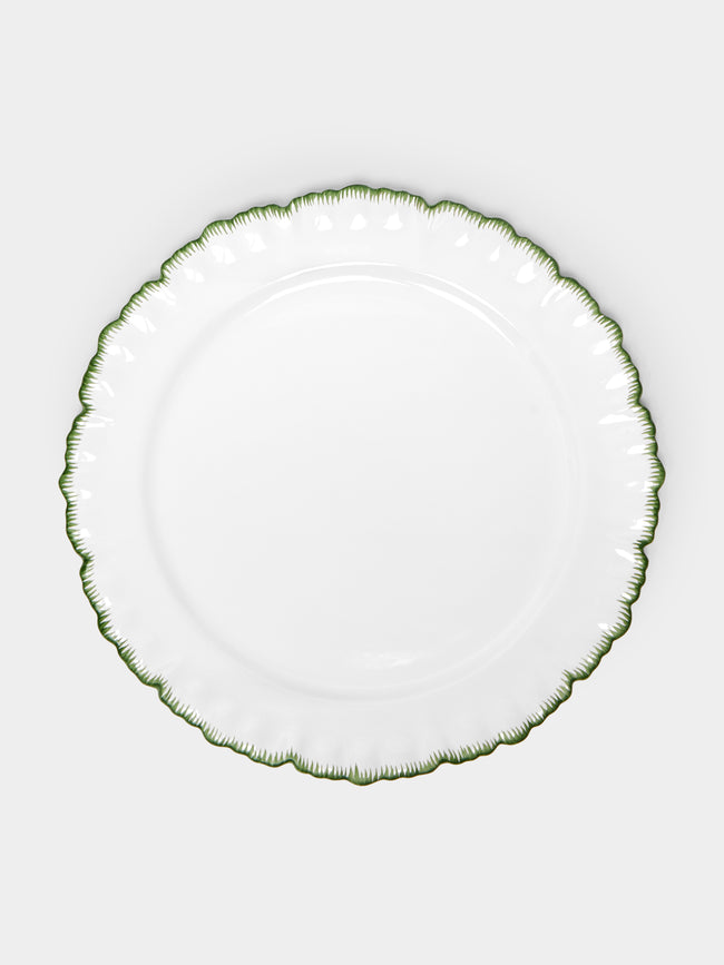 Atelier Soleil - Combed Edge Hand-Painted Ceramic Charger Plates (Set of 4) -  - ABASK - 
