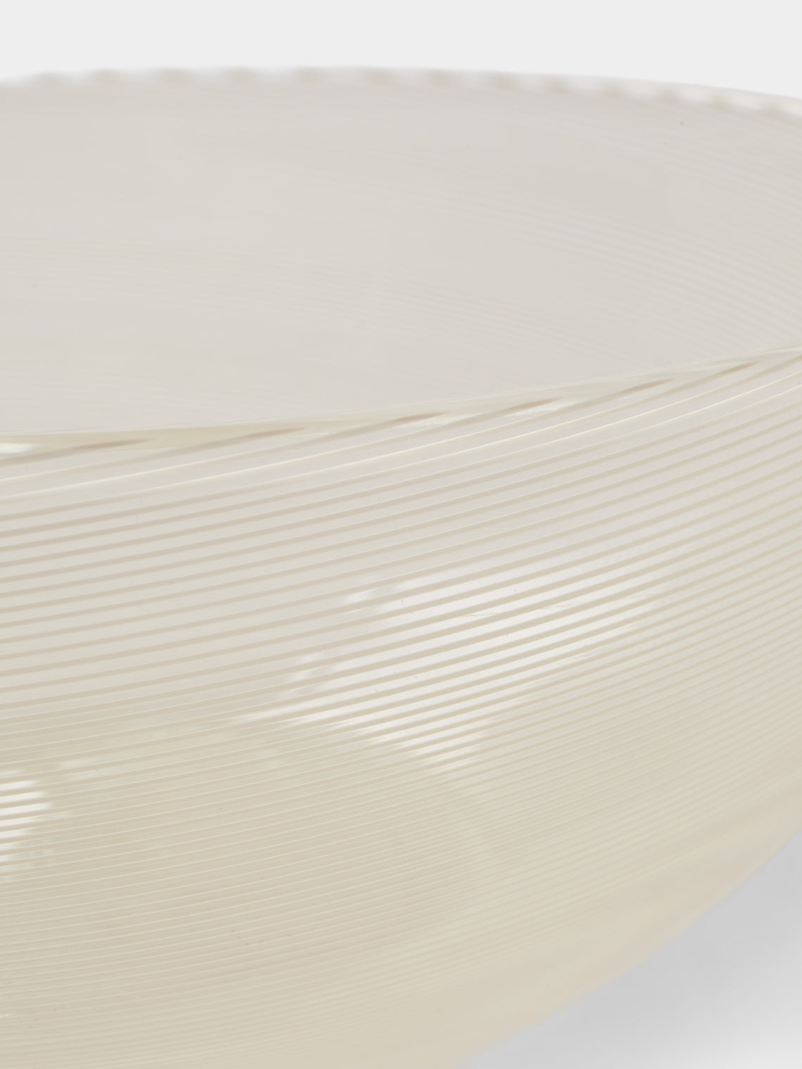 Antique and Vintage - 1973 Fulvio Bianconi for Venini Filigree Murano Glass Bowl - Clear - ABASK