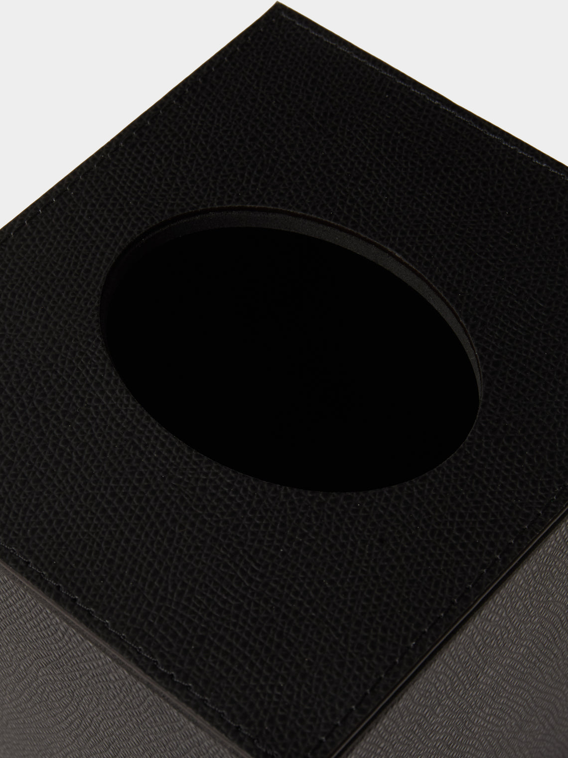 Pinetti - Leather Magnetic Tissue Box - Black - ABASK