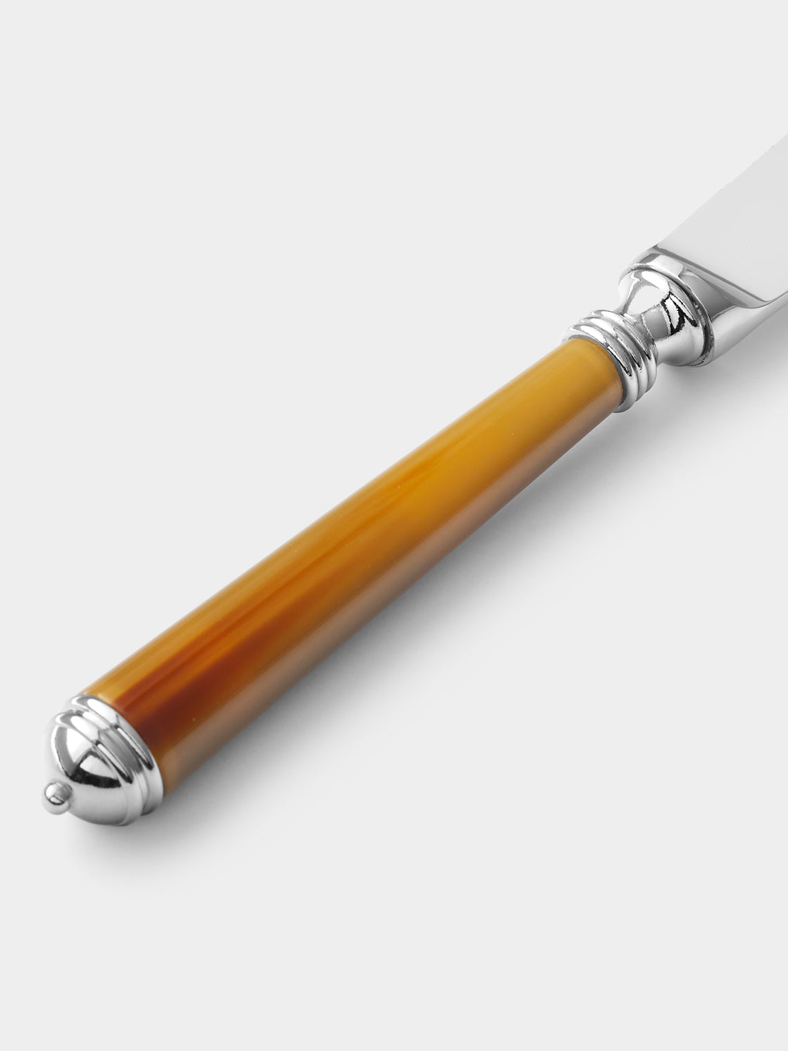 Alain Saint-Joanis - Marbella Dark Horn Resin Cheese Knife - Brown - ABASK