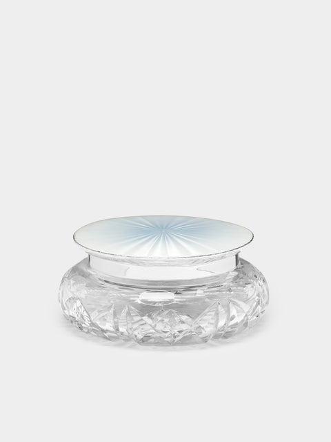 Antique and Vintage - 1920 Enamel Crystal Jar -  - ABASK - 