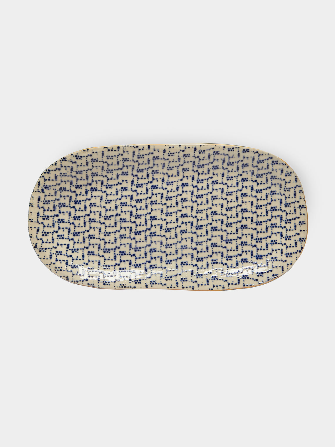 Terrafirma Ceramics - Hand-Printed Ceramic Small Fish Platter -  - ABASK - 