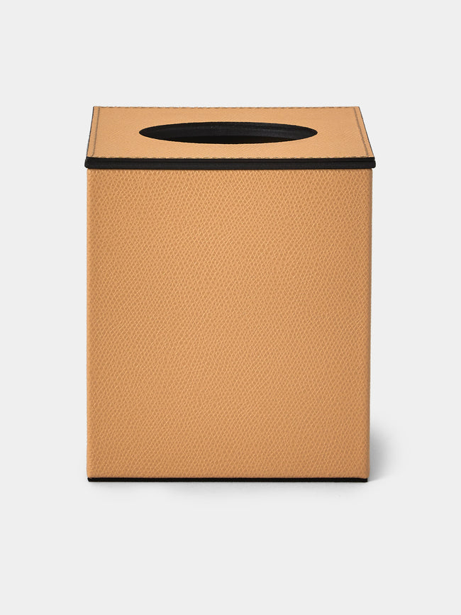 Pinetti - Leather Magnetic Tissue Box - Beige - ABASK - 