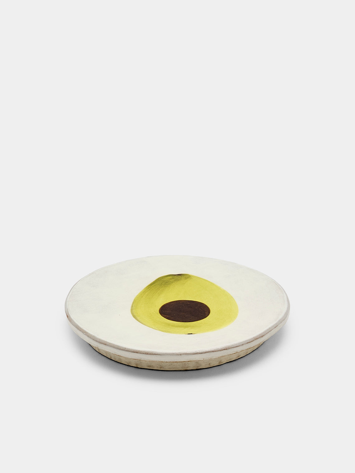 Yon Ho Kyung - Avocado Buncheong Small Plate - White - ABASK