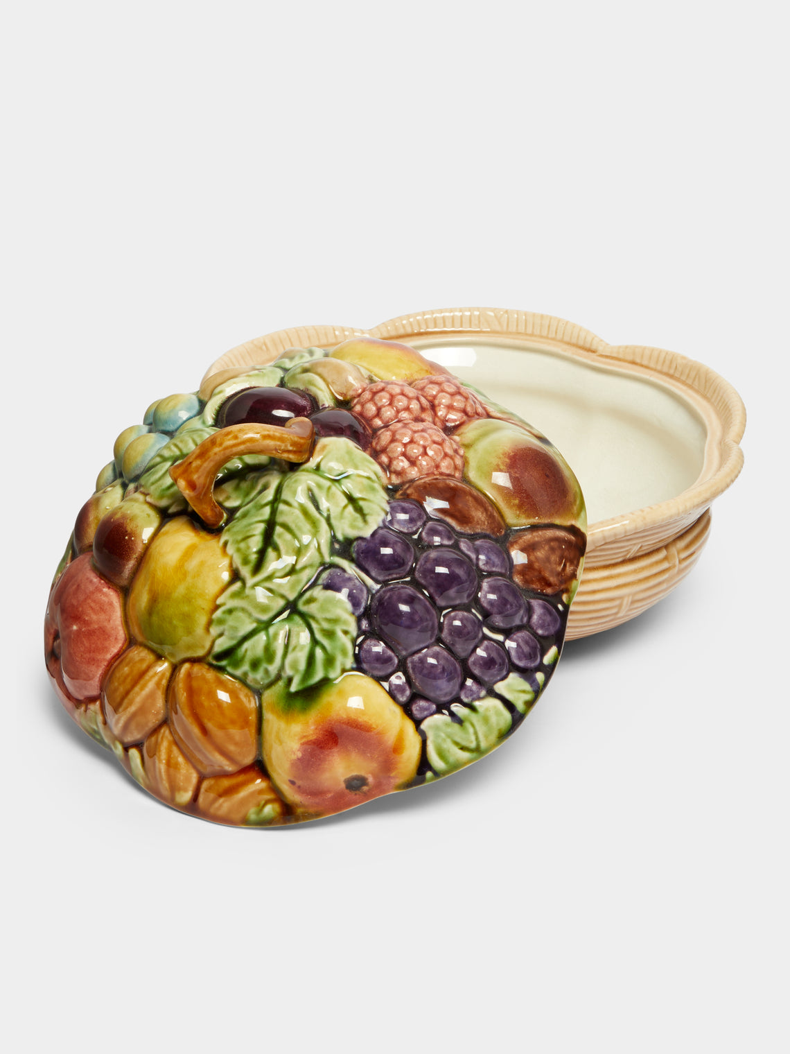 Antique and Vintage - 1940s Sarreguemines Ceramic Fruit Tureen -  - ABASK