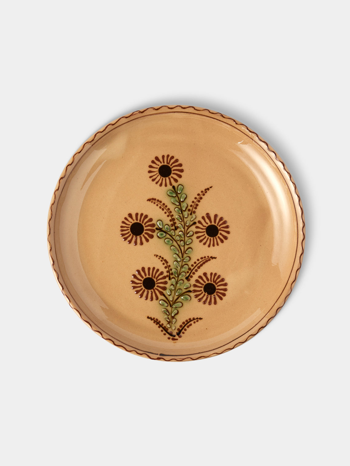Poterie d’Évires - Flowers Hand-Painted Ceramic Plates – 8in/20cm (Set of 6) - Multiple - ABASK