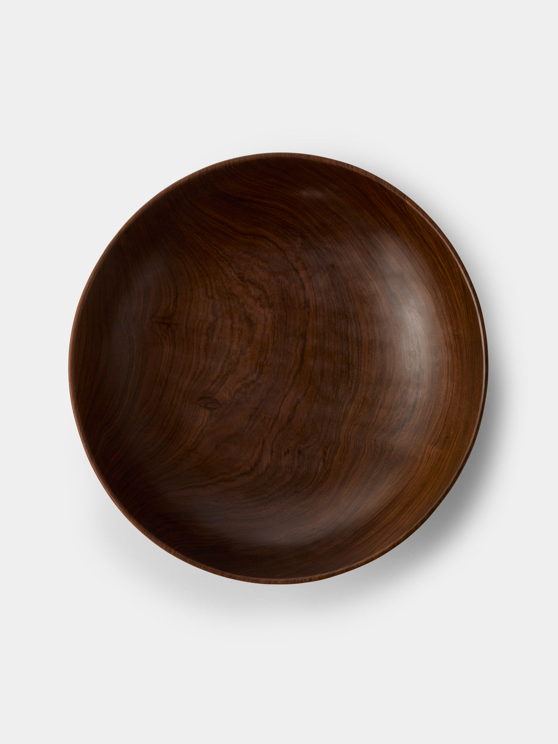 CasaLatina - Lara Full Moon Hand-Carved Salad Bowl - Brown - ABASK