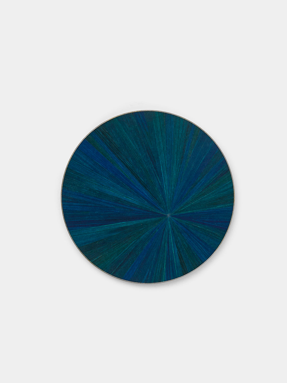 HestiaLiving - Soleil Wood Coasters (Set of 4) - Navy - ABASK
