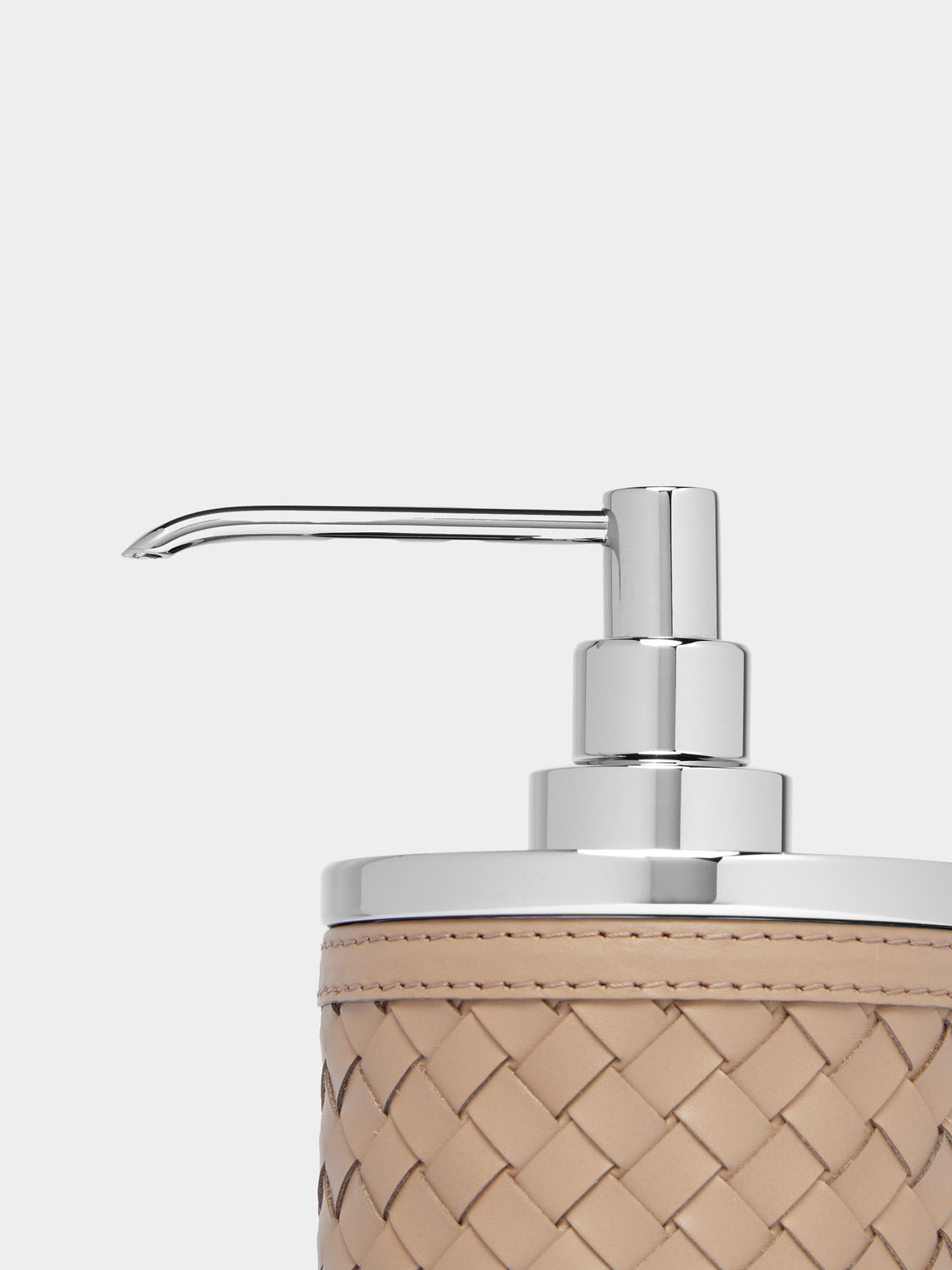 Riviere - Woven Leather Soap Dispenser - Tan - ABASK