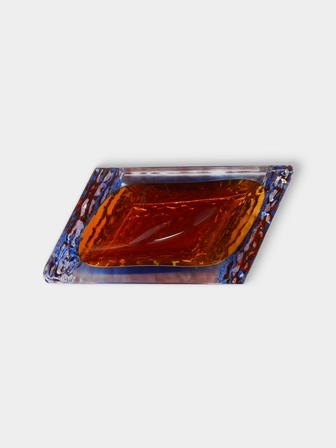 Antique and Vintage - 1970s Seguso Murano Glass Ashtray - Blue - ABASK