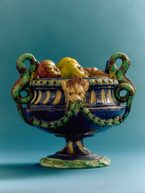 Antique and Vintage - 1900s Art Nouveau Majolica Ceramic Pot -  - ABASK