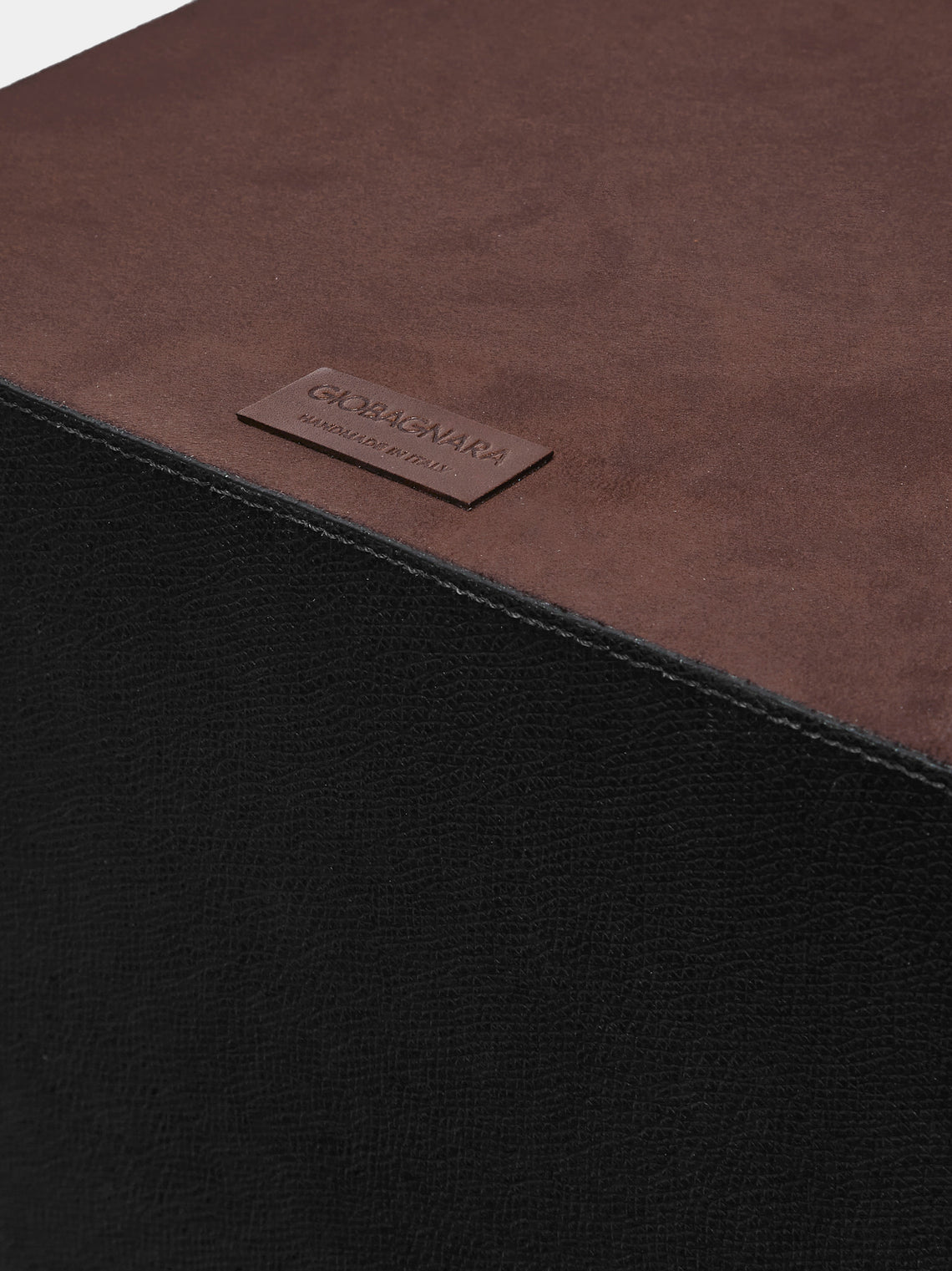 Giobagnara - Walter Leather Wastepaper Bin - Black - ABASK