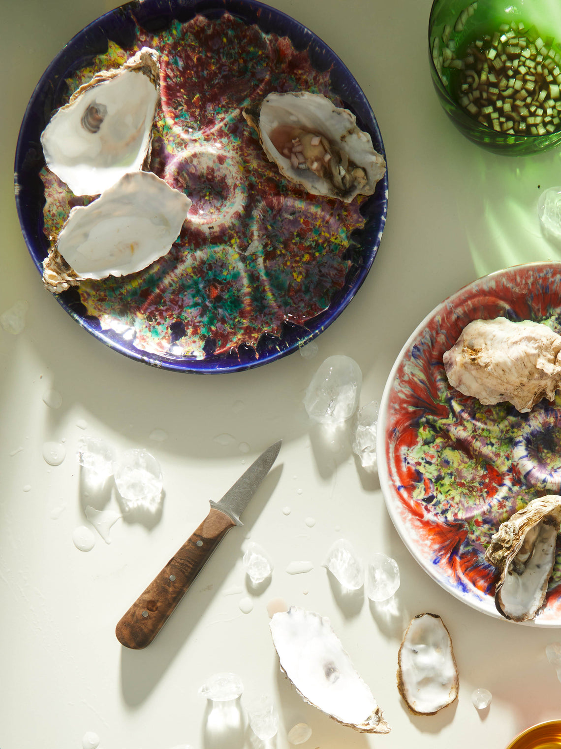 Antique and Vintage - 1960s Abstract Oyster Plate -  - ABASK