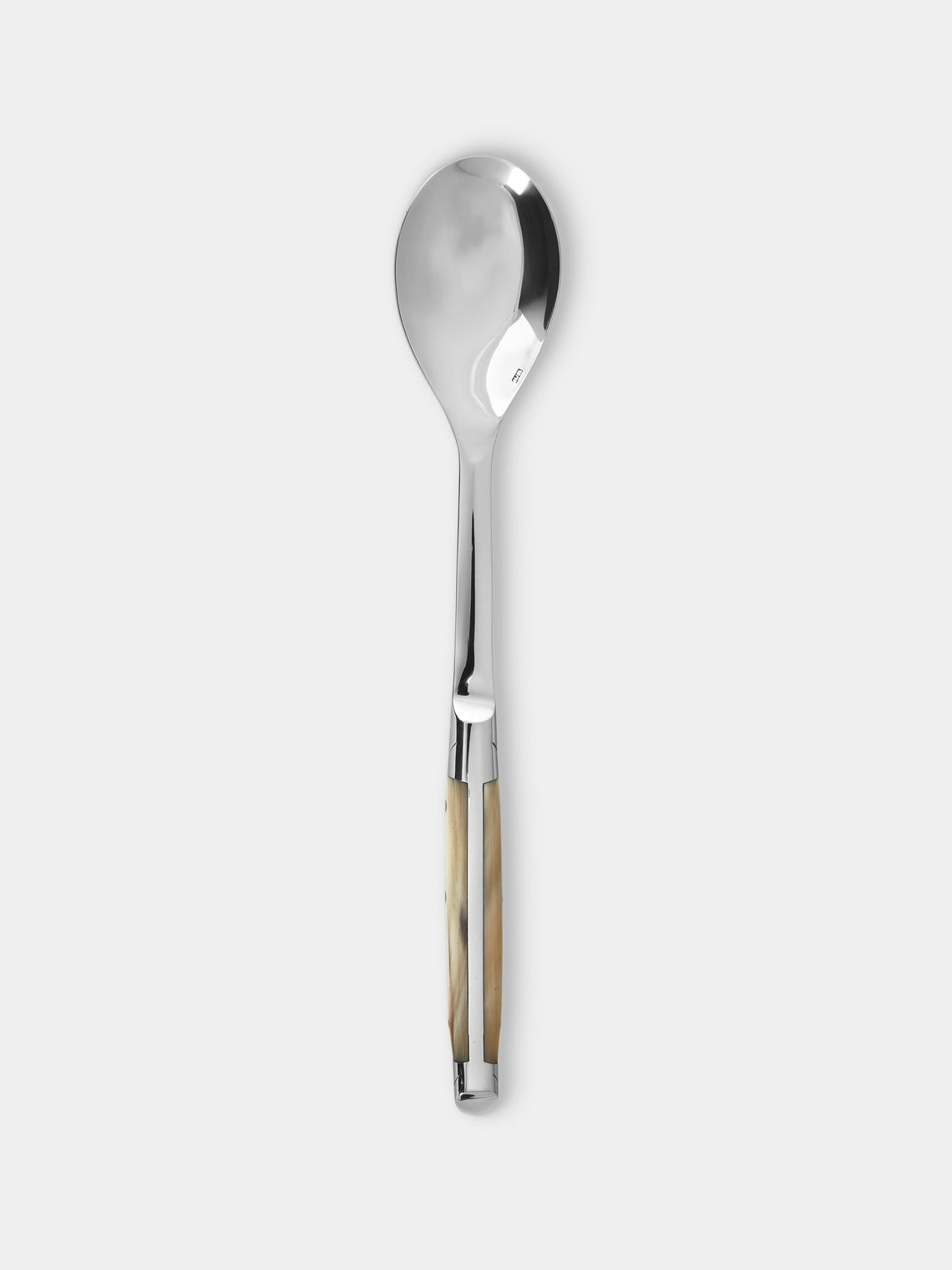 Goyon-Chazeau - Le Thiers Prestige Flammée Blonde Horn Salad Servers (Set of 2) - Brown - ABASK