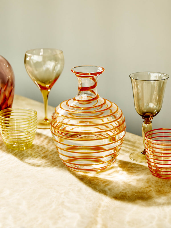 Yali Glass - A Filo Hand-Blown Murano Glass Carafe -  - ABASK