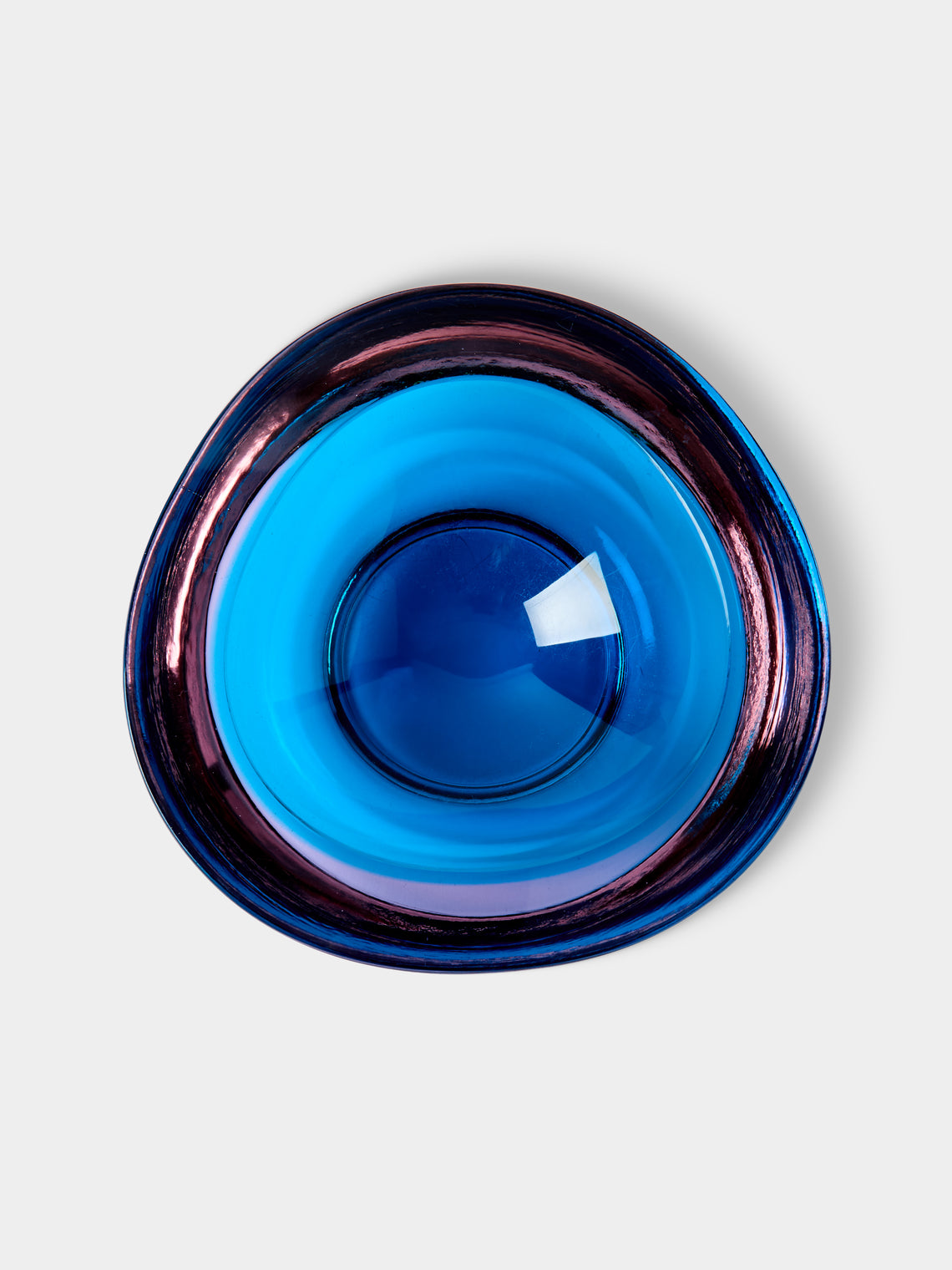 Antique and Vintage - 1960s Seguso Glass Bowl - Blue - ABASK