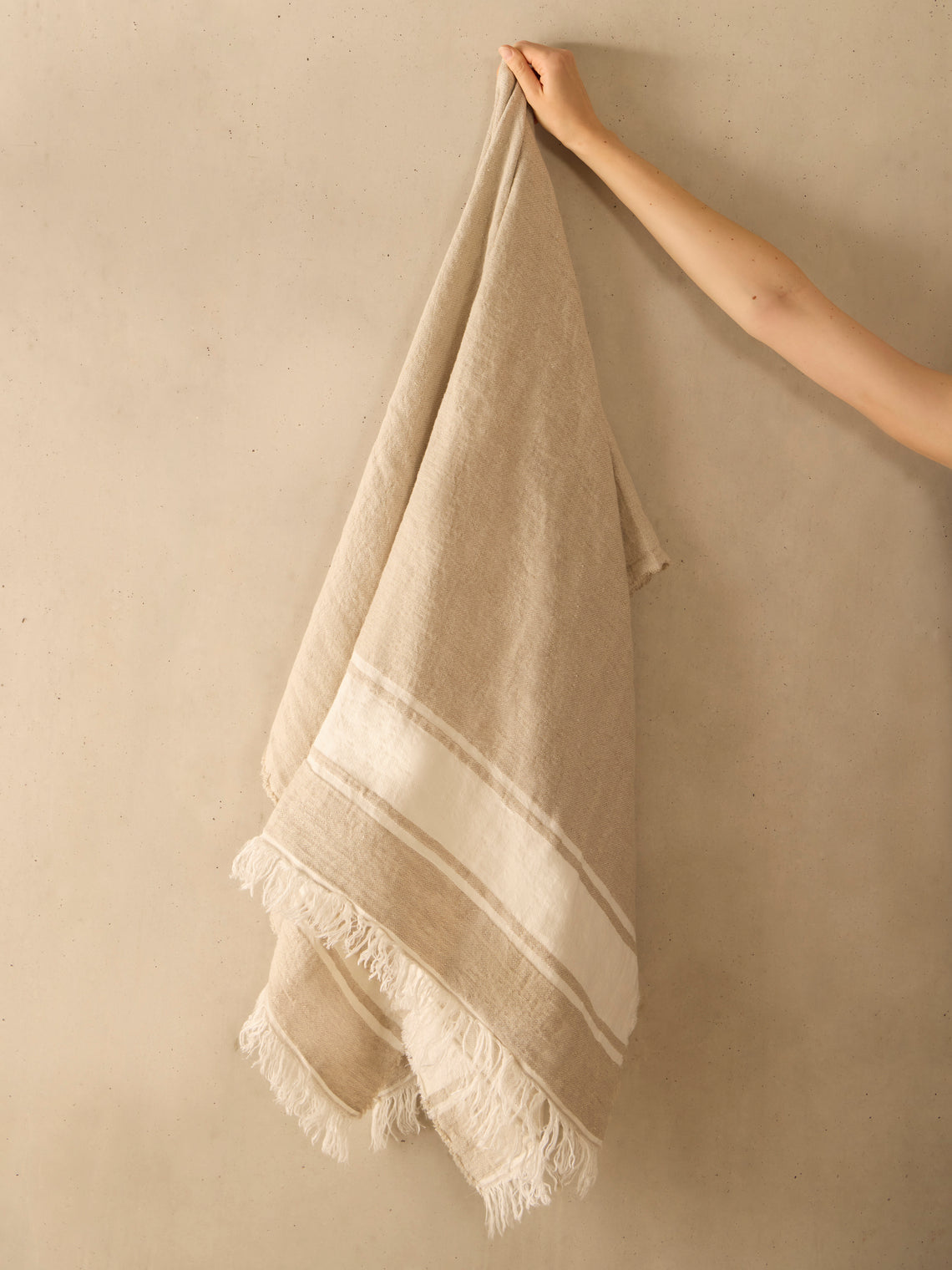 Libeco - The Belgian Linen Fouta Towel - Beige - ABASK