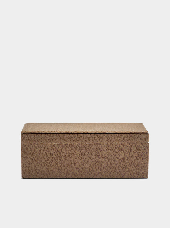 Geoffrey Parker - Leather Dominoes Set - Brown - ABASK - 
