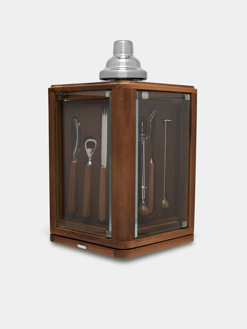 Lorenzi Milano - Walnut Rotating Bar Set -  - ABASK - 